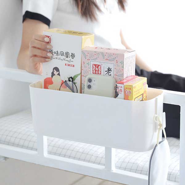 침대 걸이형 수납함 기숙사 필수템 침대옆 수납 꽂이 - 상세 이미지 4