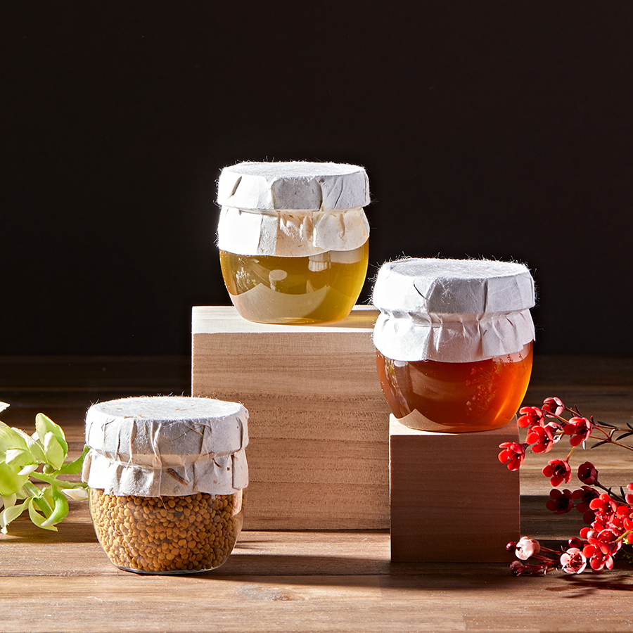 진해양봉 벌꿀3종세트 아카시아 야생화 잡화꿀 벌화분 꿀 답례품 선물 세트