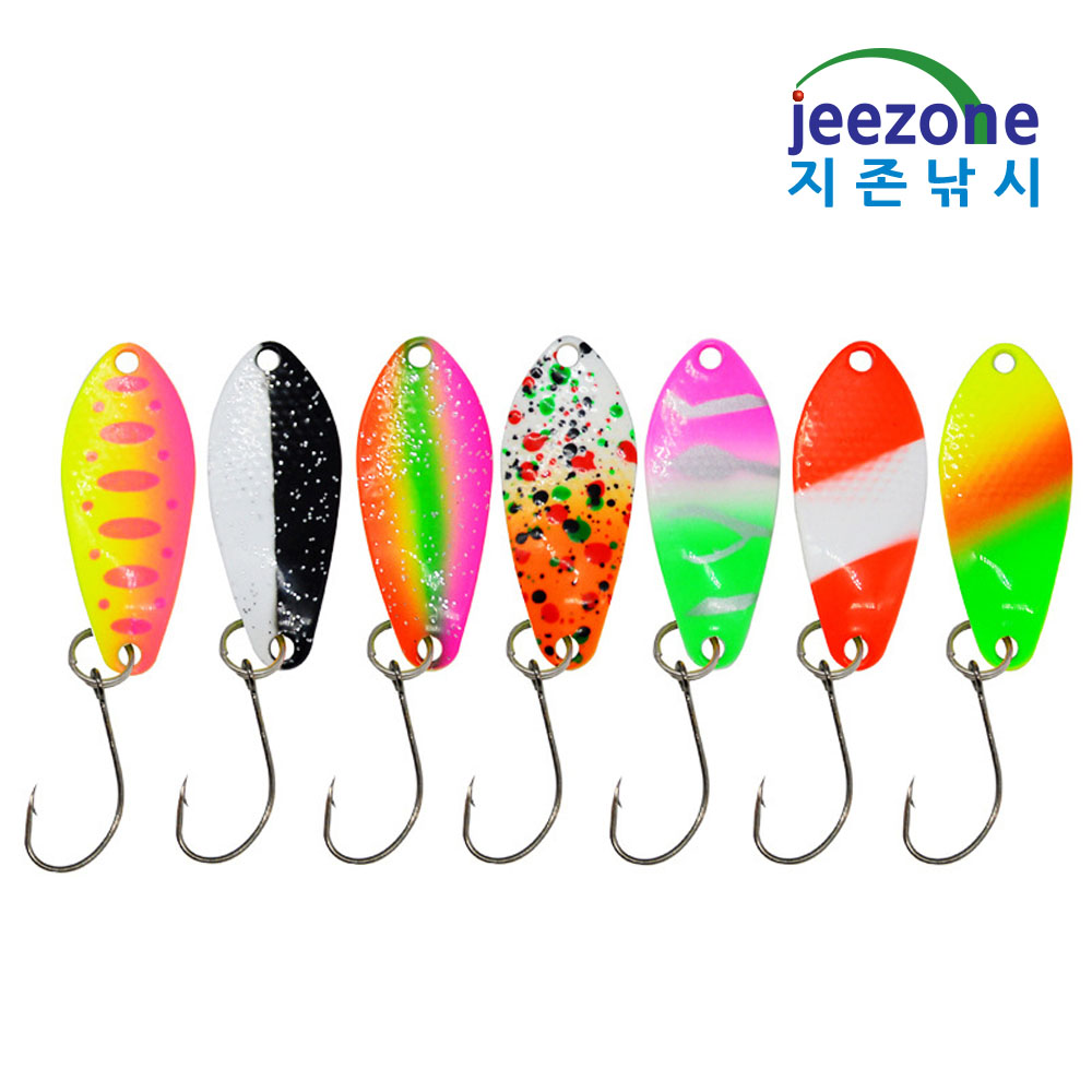 3.2cm 3.0g 7종 마이크로 스푼 세트 꺽지스푼 송어스푼 쏘가리 - 상세 이미지 2