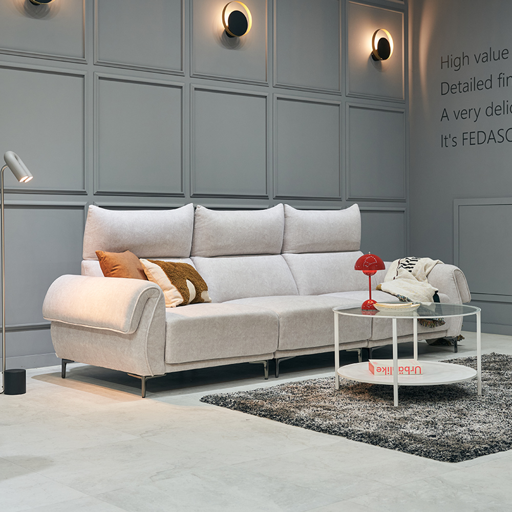 페다 로엔 코브라 4인용 아쿠아텍스 패브릭 소파