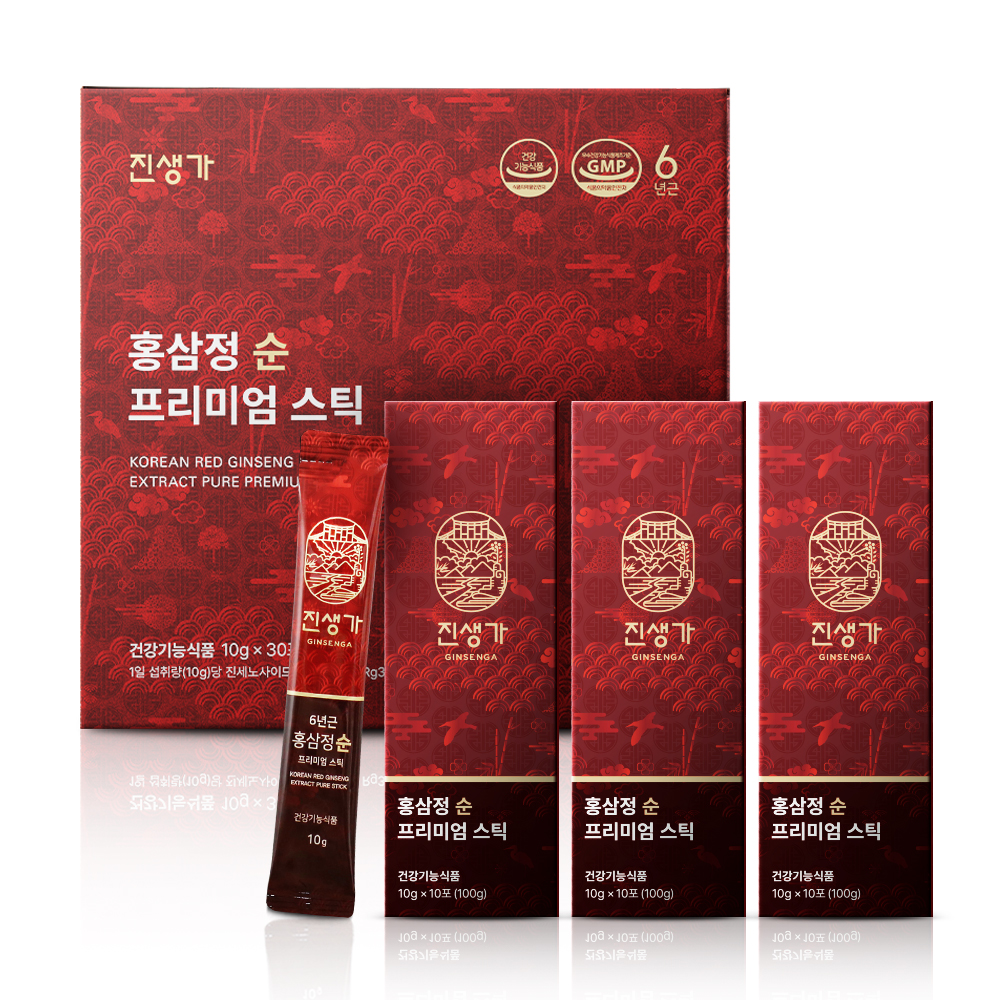 진생가 홍삼정 순 프리미엄 스틱 10g 30개입 이미지 4