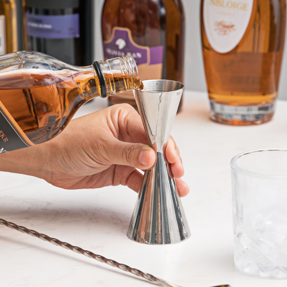 칼딘 더블 사이드 칵테일 베이직 지거 30 / 45ml + 바 스푼 세트 - 상품 이미지