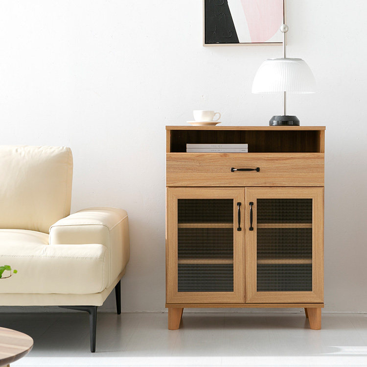 펨바 2문1서랍 수납장 RVM9070LC 700x405x900mm, 3단, 캄포어베니어 2019.6474 - 상세 이미지 3