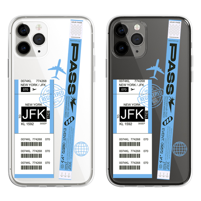 탑승권 티켓 비행기표 투명 젤리 케이스 - 상품 이미지