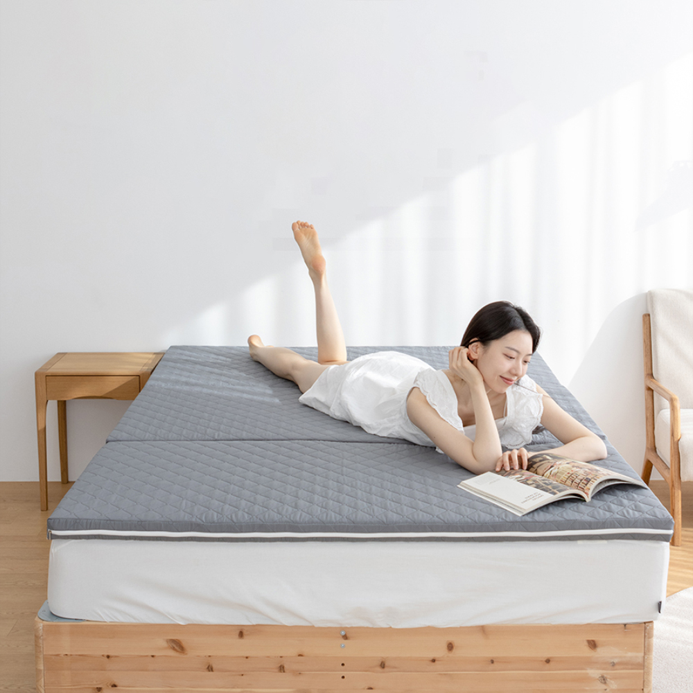 수면도감 탄탄한 매트리스 접이식 침대 바닥 토퍼 매트리스 S