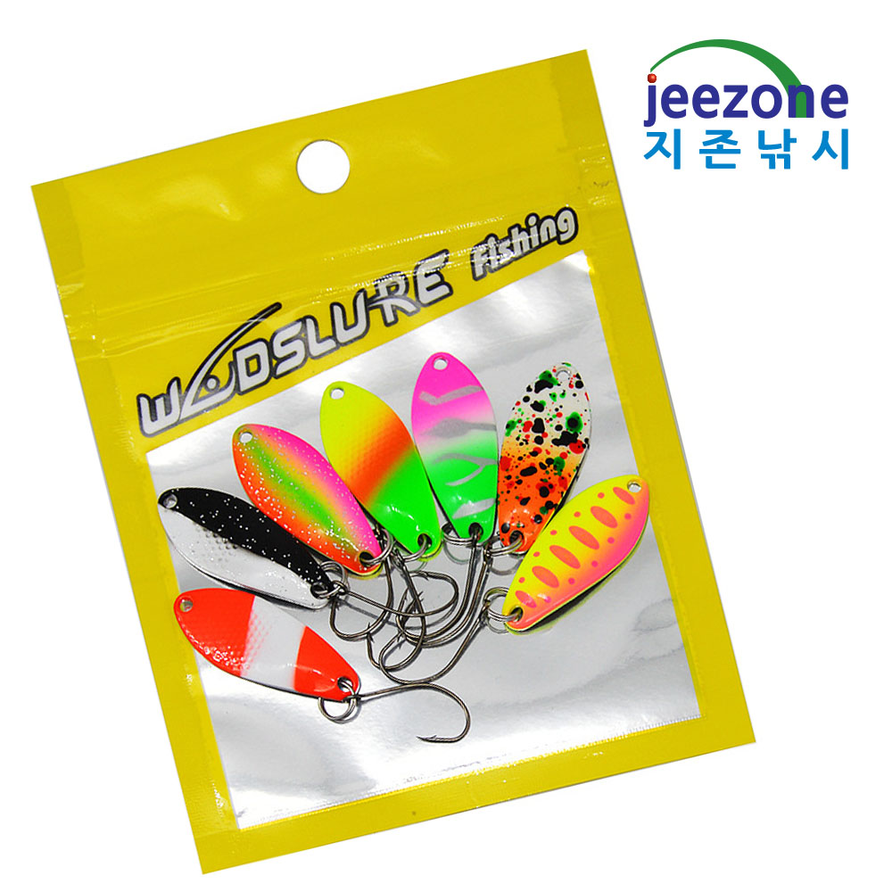 3.2cm 3.0g 7종 마이크로 스푼 세트 꺽지스푼 송어스푼 쏘가리 - 상세 이미지 3
