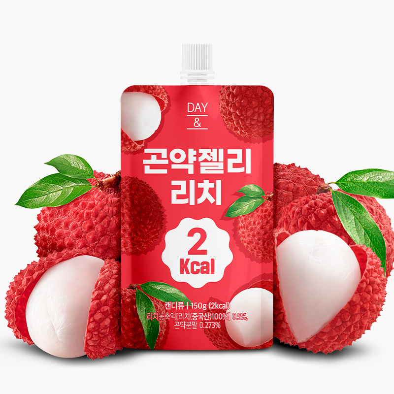 [오늘출발] 데이앤 곤약젤리 리치맛 리치, 150g, 10개