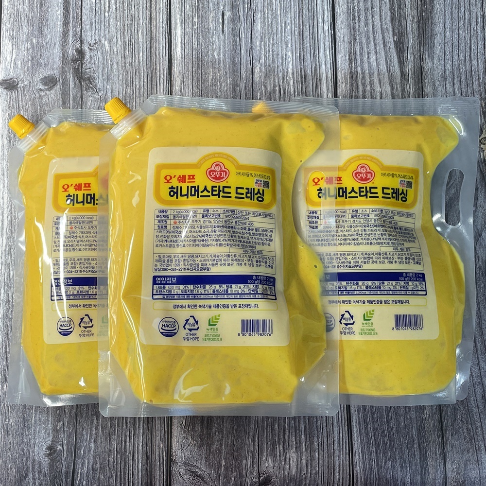 오뚜기 오쉐프 허니머스타드드레싱 소스 업소용 2kg, 1개 - 상세 이미지 2
