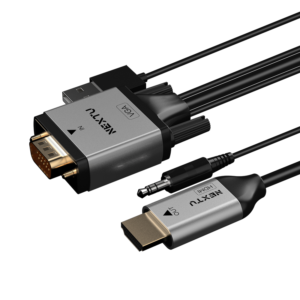 버아드 VGA+오디오 TO HDMI 케이블 2M - 상세 이미지 4