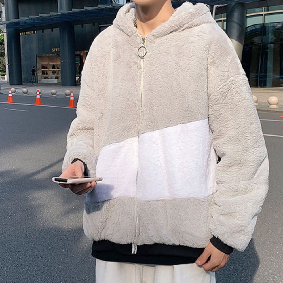 양털 빅사이즈후리스 오버핏 플리스 남자빅사이즈자켓 - 상품 이미지