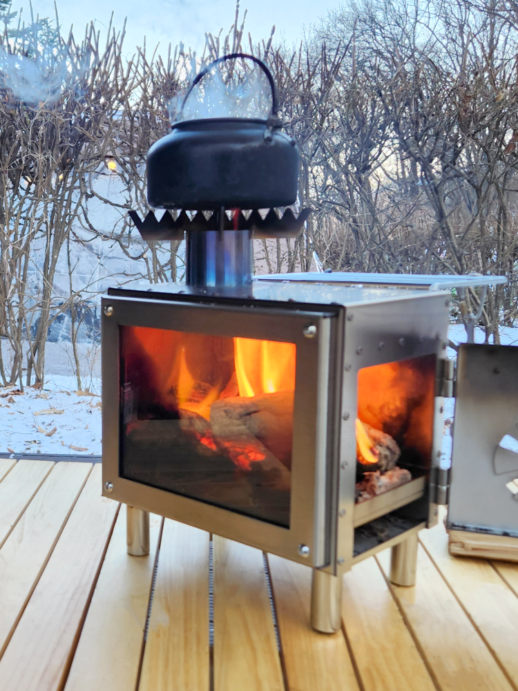 캠프365 화목난로 휴대용 화로대 불멍 감성 장작 스토브 우드스토브 시그니쳐 포켓 벽난로