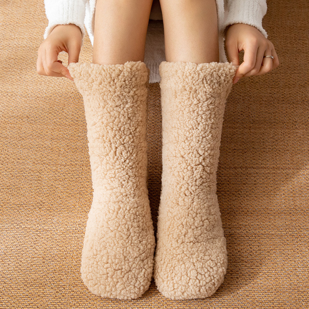 무압박 양털 부츠 수면양말 겨울 방한 수족냉증 여성 임산부양말