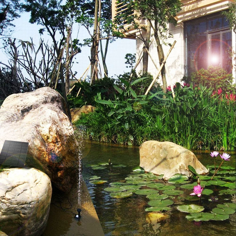 솔라콤 태양광 분수 미니 분수대 물레방아 실내 분수 정원 연못