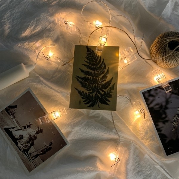 따뜻한 감성 조명 LED 인생네컷걸이 폴라로이드사진걸이 벽에사진꾸미기 우드포토행거 보드