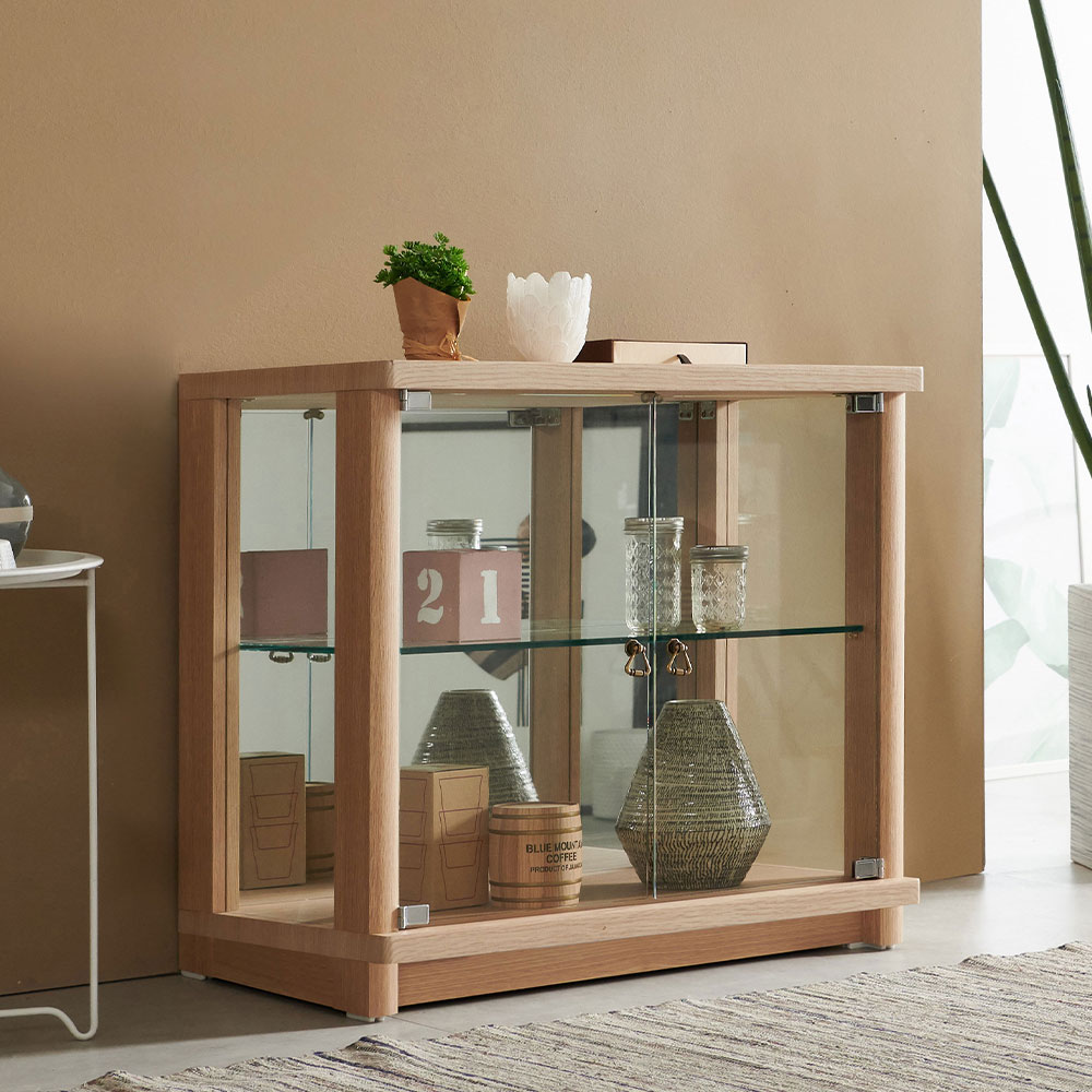 스코나 허스트 760 2단 양주장 유리 진열장 장식장