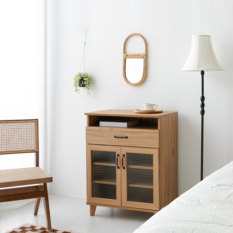 펨바 2문1서랍 수납장 RVM9070LC 700x405x900mm, 3단, 캄포어베니어 2019.6474 이미지 7