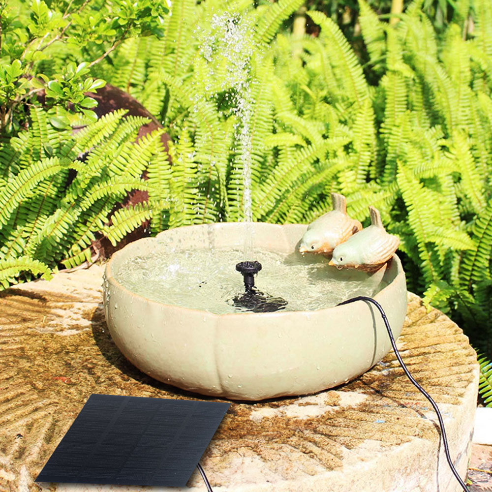 솔라콤 태양광 분수 미니 분수대 물레방아 실내 분수 정원 연못