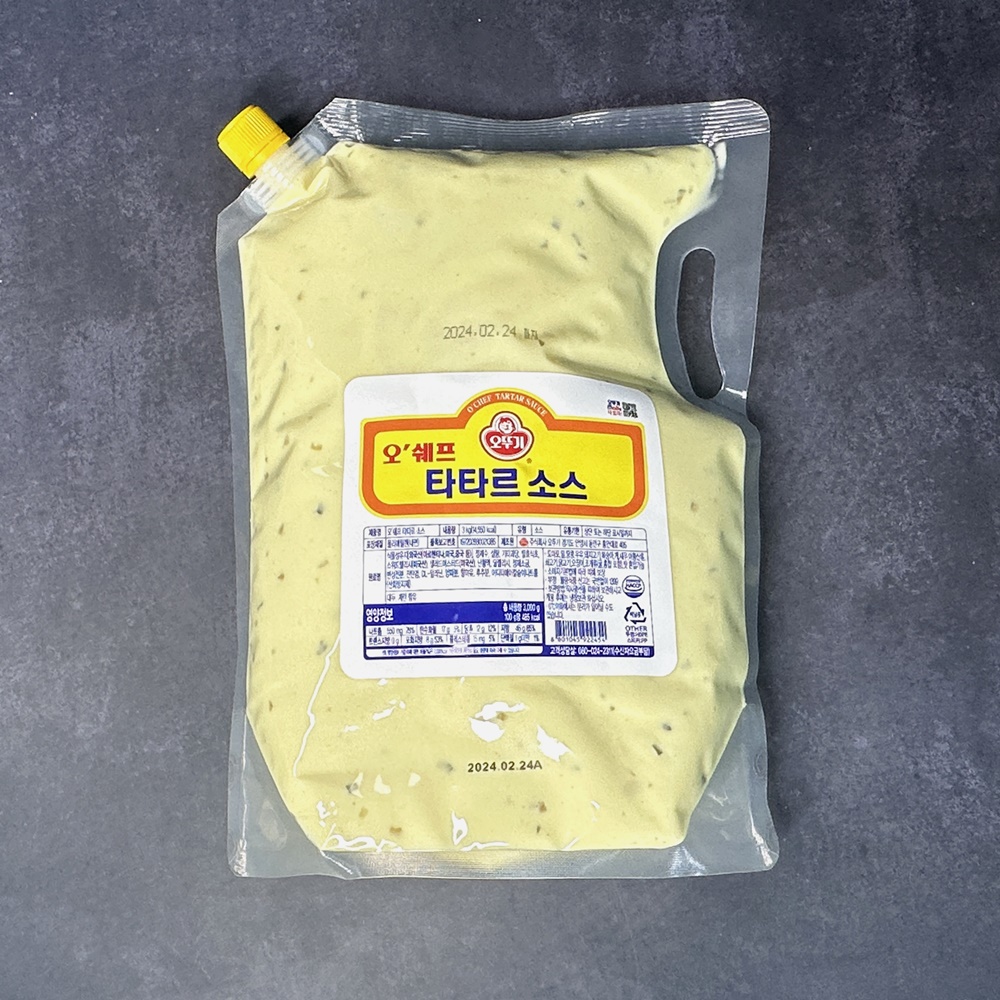 오뚜기 오쉐프 타타르소스 업소용 타르타르소스 3kg x 4개 - 상세 이미지 2