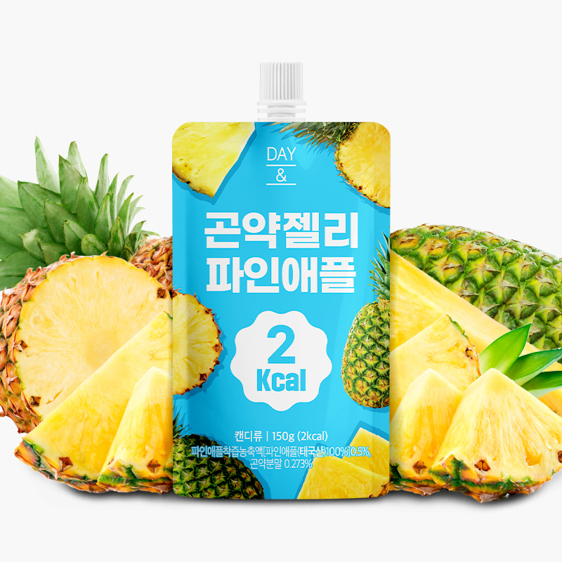 [오늘출발] 데이앤 곤약젤리 파인애플맛 파인애플, 150g, 10개