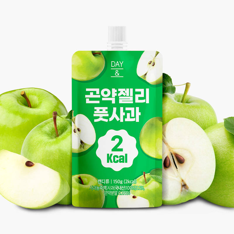 [오늘출발] 데이앤 곤약젤리 풋사과맛 풋사과, 150g, 10개