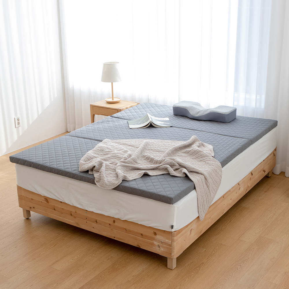 수면도감 탄탄한 매트리스 접이식 침대 바닥 토퍼 매트리스 S