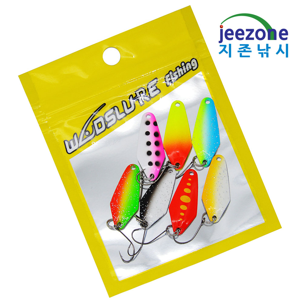 3.2cm 2.3g 7종 소형스푼 세트 송어스푼 꺽지스푼 쏘가리루어 - 상세 이미지 3