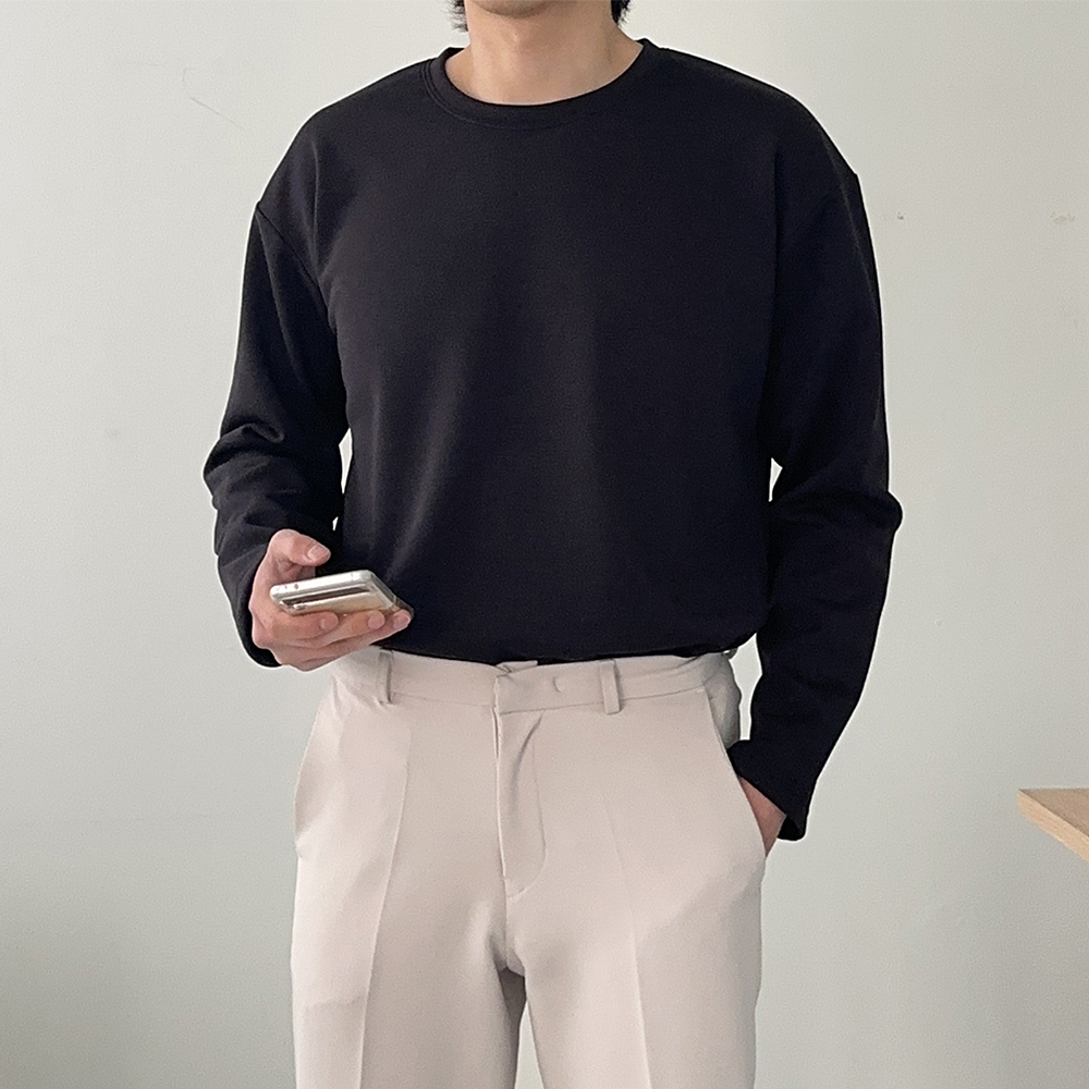 1+1 남자기모긴팔티셔츠 이너 레이어드 티 이미지 4