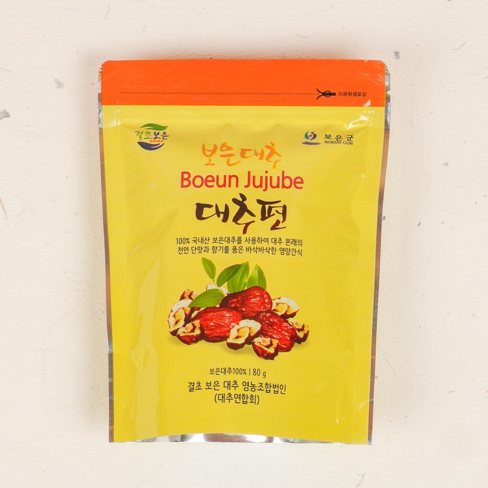 싸리재 바삭한 국산 건대추 말린 [ 보은 대추칩 80g ] 대추과자 슬라이스 이미지 6