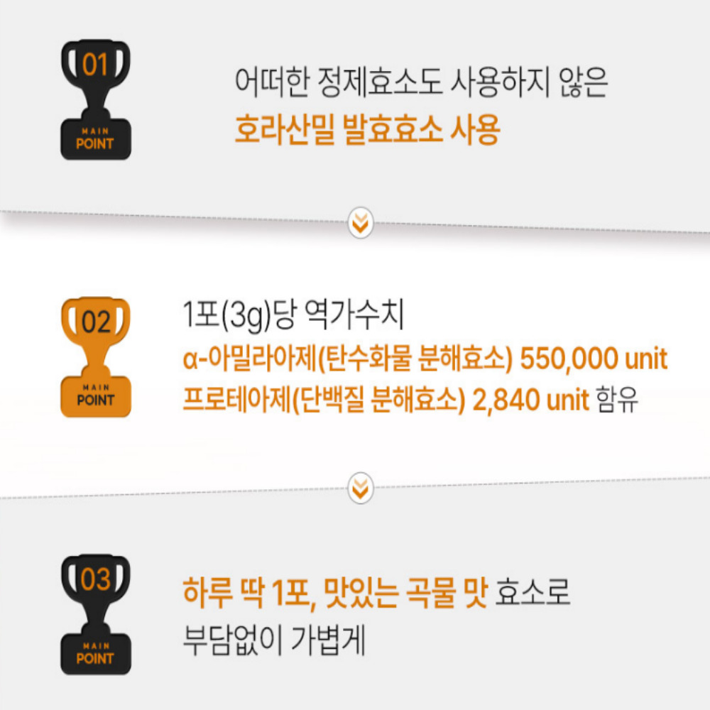 카무트 브랜드밀 효소 골드S 30포 바른 곡물 발효 효소 효능 - 상세 이미지 5