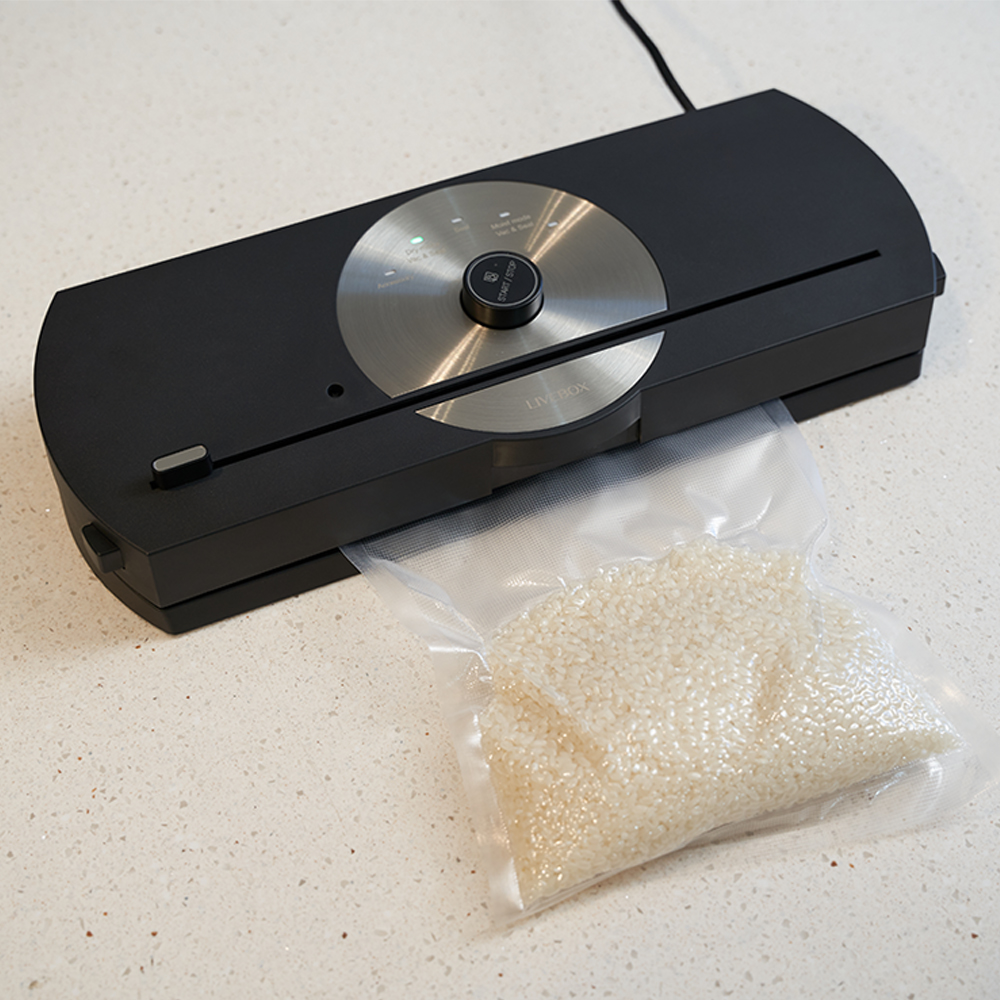 라이브박스 진공포장기 초간편 진공 밀봉 분리세척 초강력 음식 압축기 가정용 업소용 진공팩