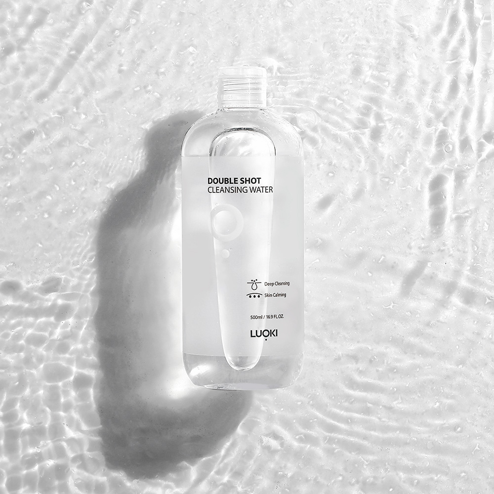 루오끼 더블샷 약산성 저자극 클렌징워터 500ml, 2개 - 상세 이미지 3