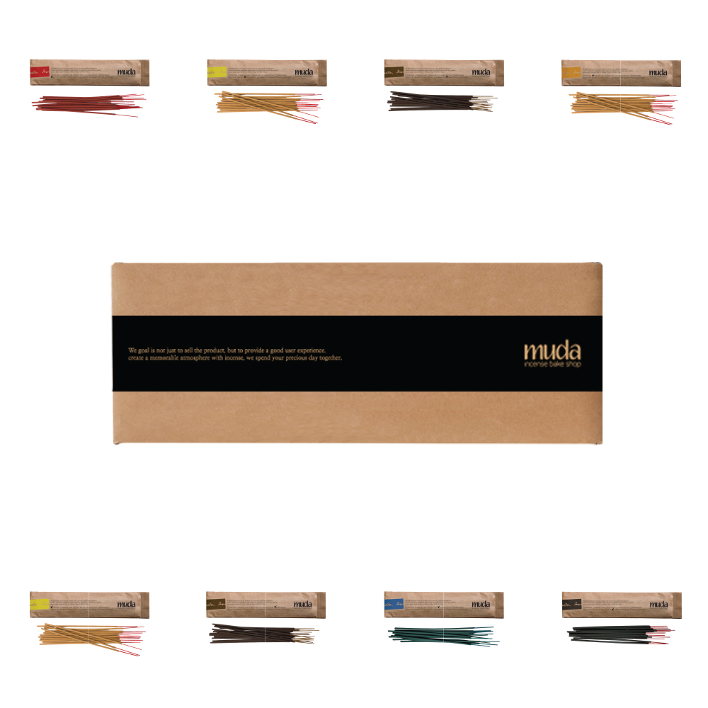 무다(MUDA) 인센스 스틱 R 디스커버리팩 (8종/96개입)