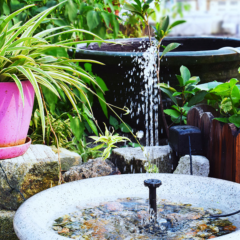 솔라콤 태양광 분수 미니 분수대 물레방아 실내 분수 정원 연못