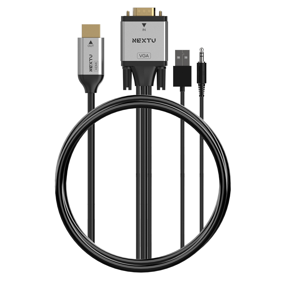 버아드 VGA+오디오 TO HDMI 케이블 2M - 상세 이미지 3