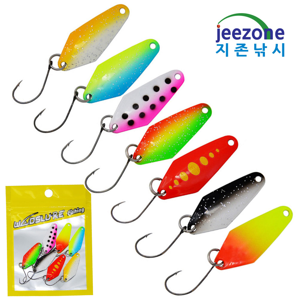 3.2cm 2.3g 7종 소형스푼 세트 송어스푼 꺽지스푼 쏘가리루어 이미지 7