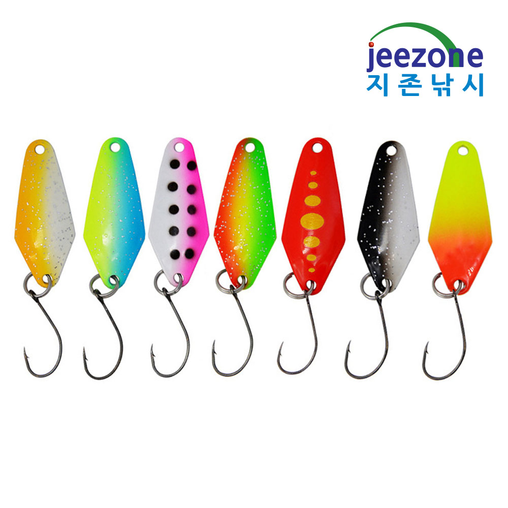 3.2cm 2.3g 7종 소형스푼 세트 송어스푼 꺽지스푼 쏘가리루어 - 상세 이미지 2