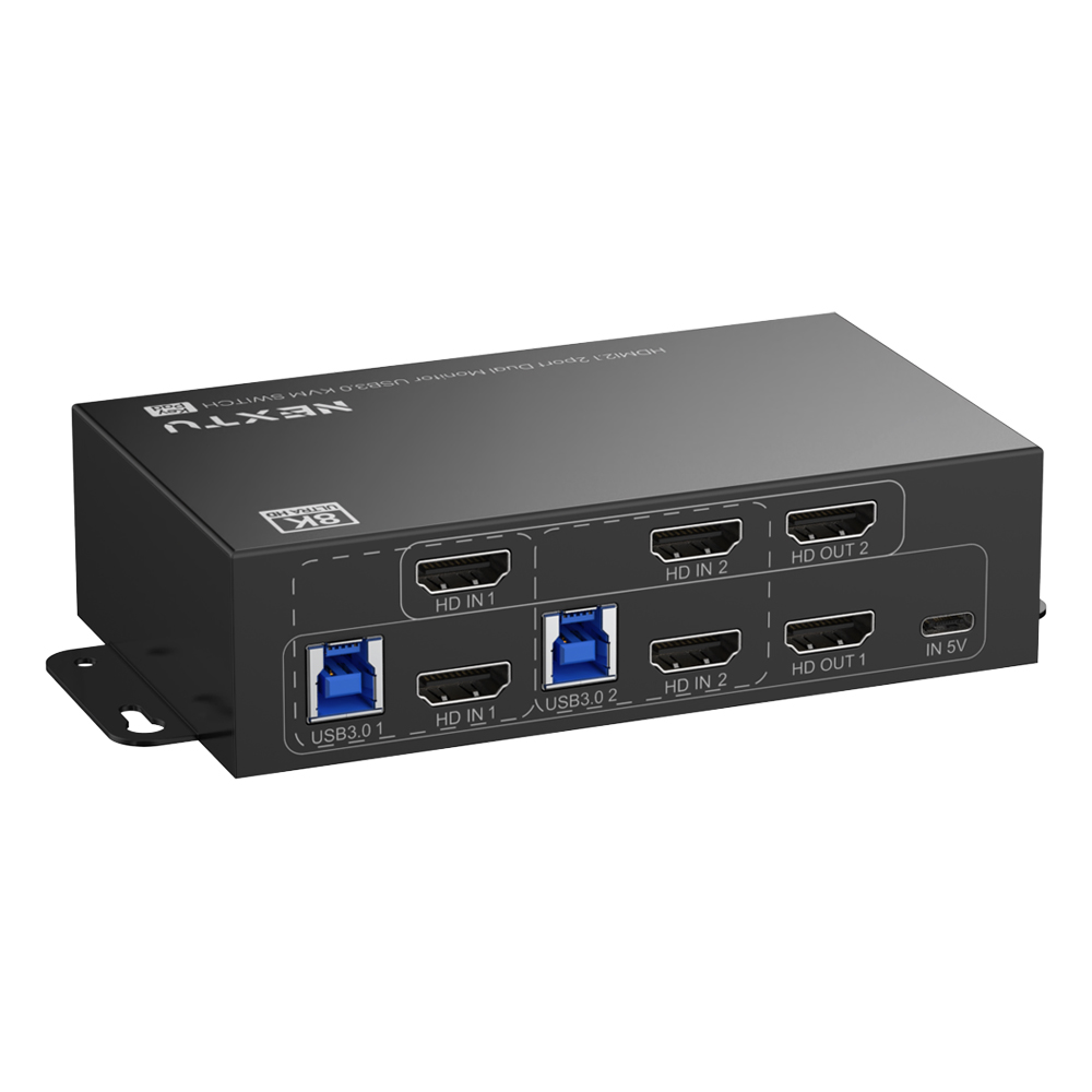 크이센 8K HDMI DUAL KVM스위치 - 상세 이미지 2