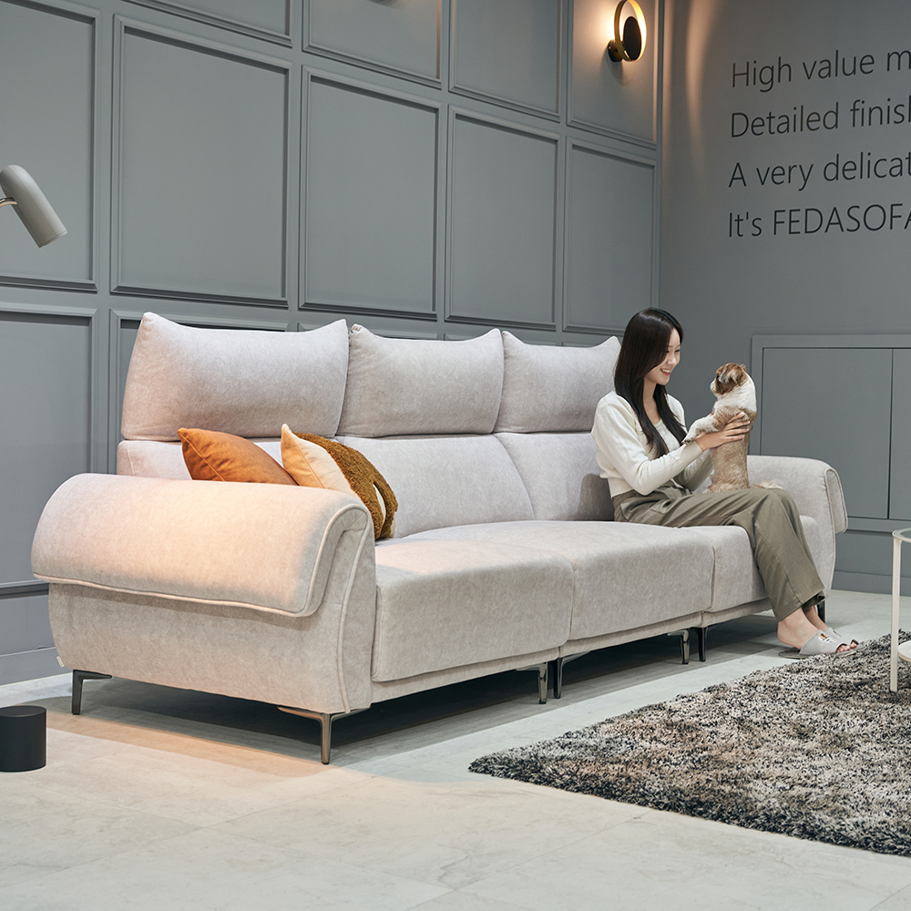 페다 로엔 코브라 4인용 아쿠아텍스 패브릭 소파