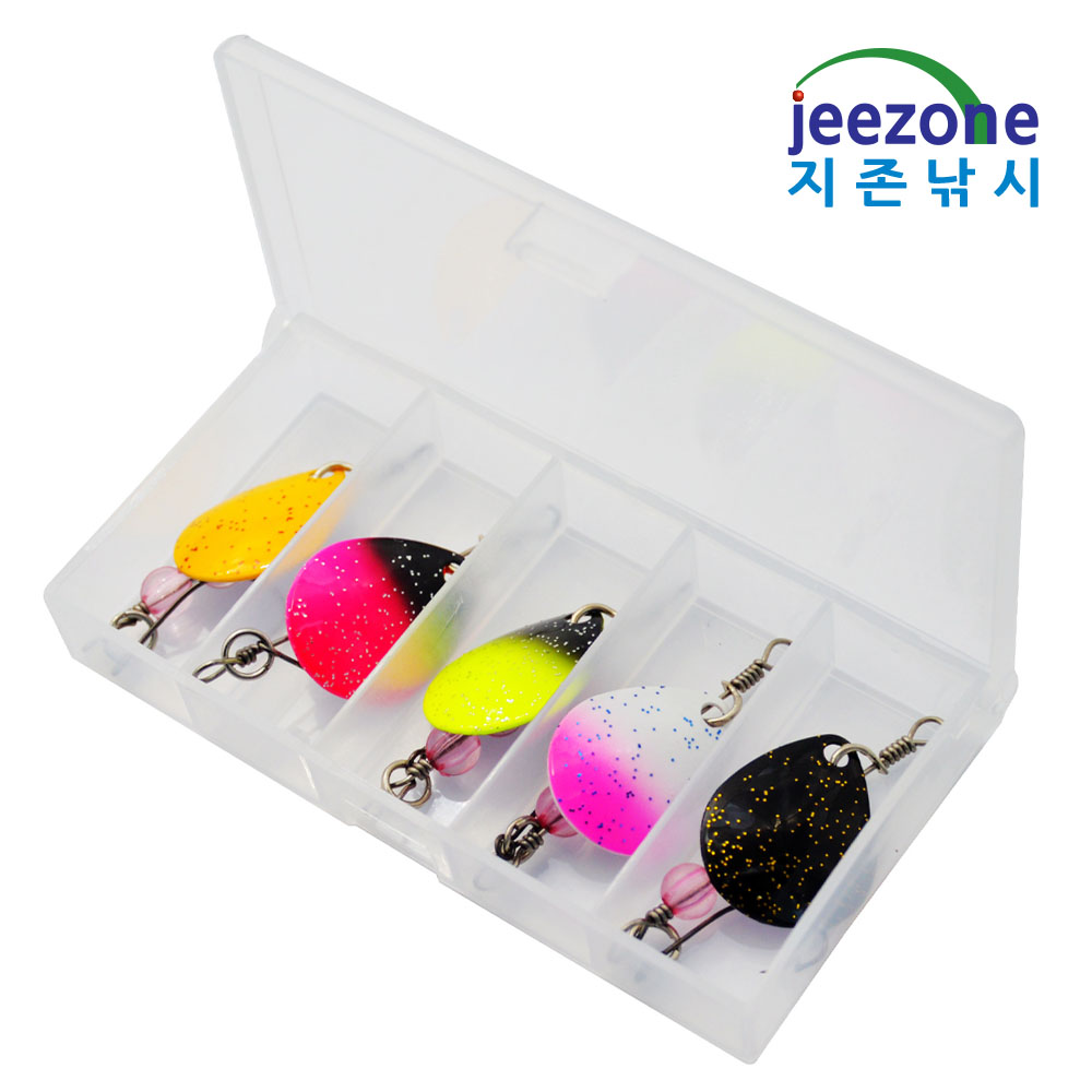5종세트 꺽지스피너 소형 스피너 베이트 지그스피너 배스루어 - 상세 이미지 2