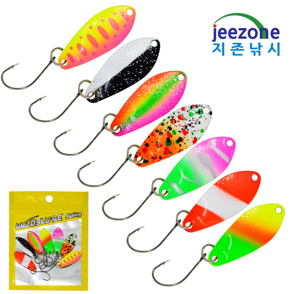 3.2cm 3.0g 7종 마이크로 스푼 세트 꺽지스푼 송어스푼 쏘가리 이미지 7