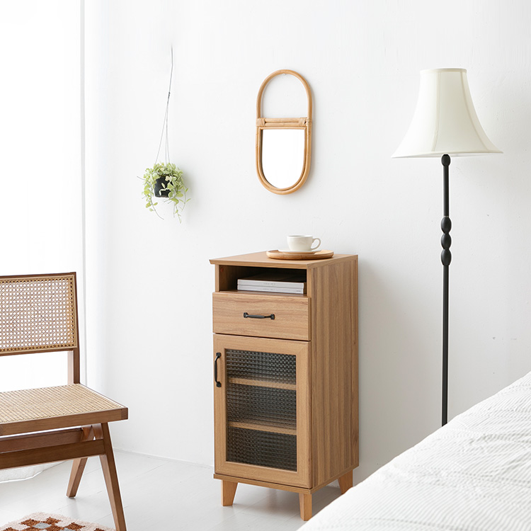 펨바 1문1서랍 수납장 RVM9040LC 400x405x900mm, 3단, 캄포어베니어 6916.8344 - 상세 이미지 3