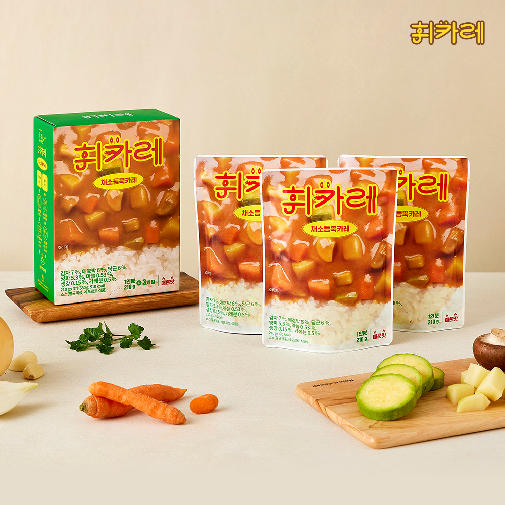 휘카레 채소듬뿍 카레 매운맛, 210g, 9개 - 상세 이미지 2