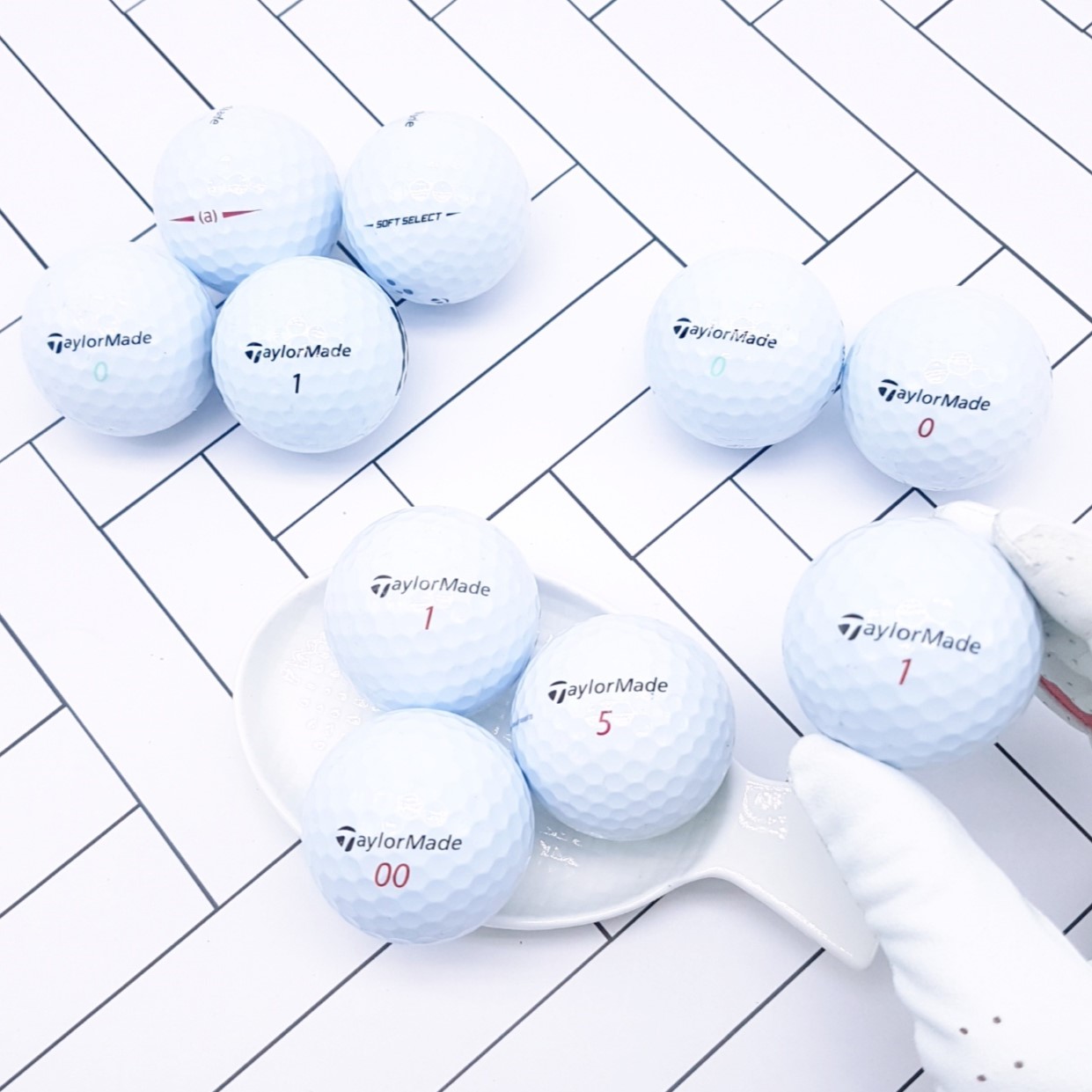 테일러메이드 로스트볼 로스트 골프공 A 화이트 10구