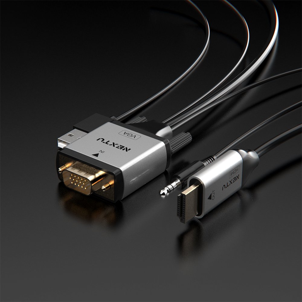버아드 VGA+오디오 TO HDMI 케이블 2M - 상세 이미지 5