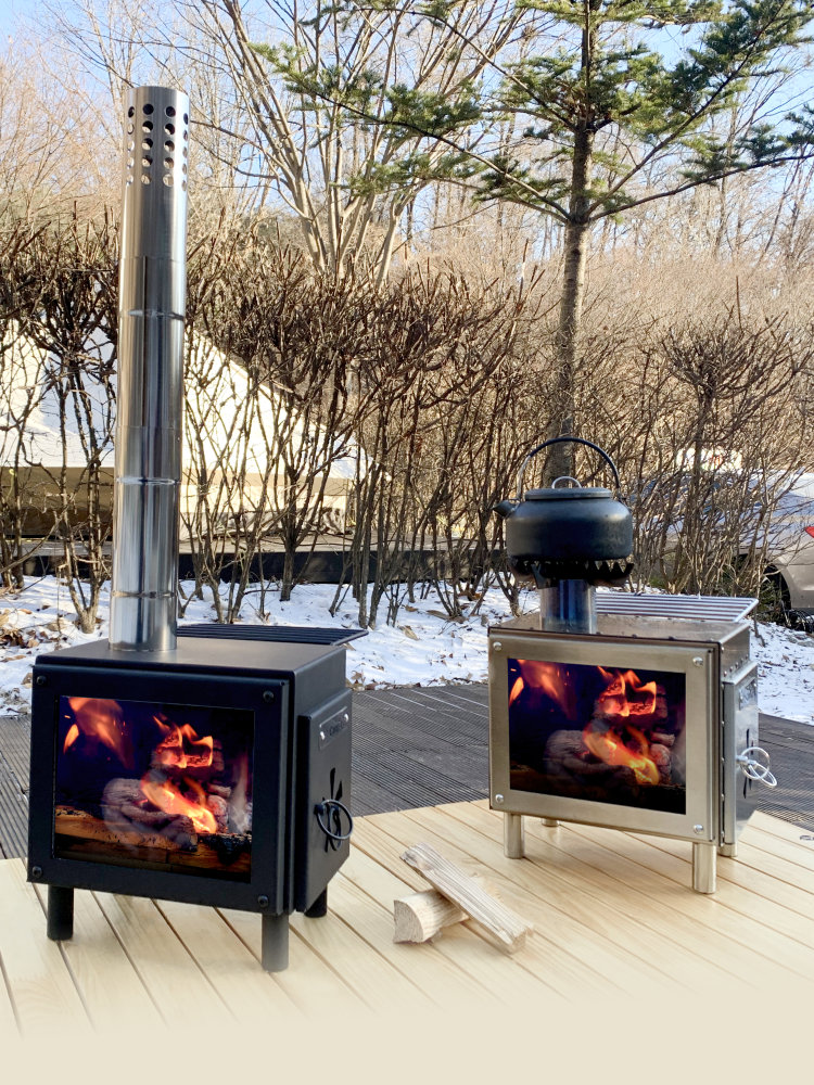 캠프365 화목난로 휴대용 화로대 불멍 감성 장작 스토브 우드스토브 시그니쳐 포켓 벽난로