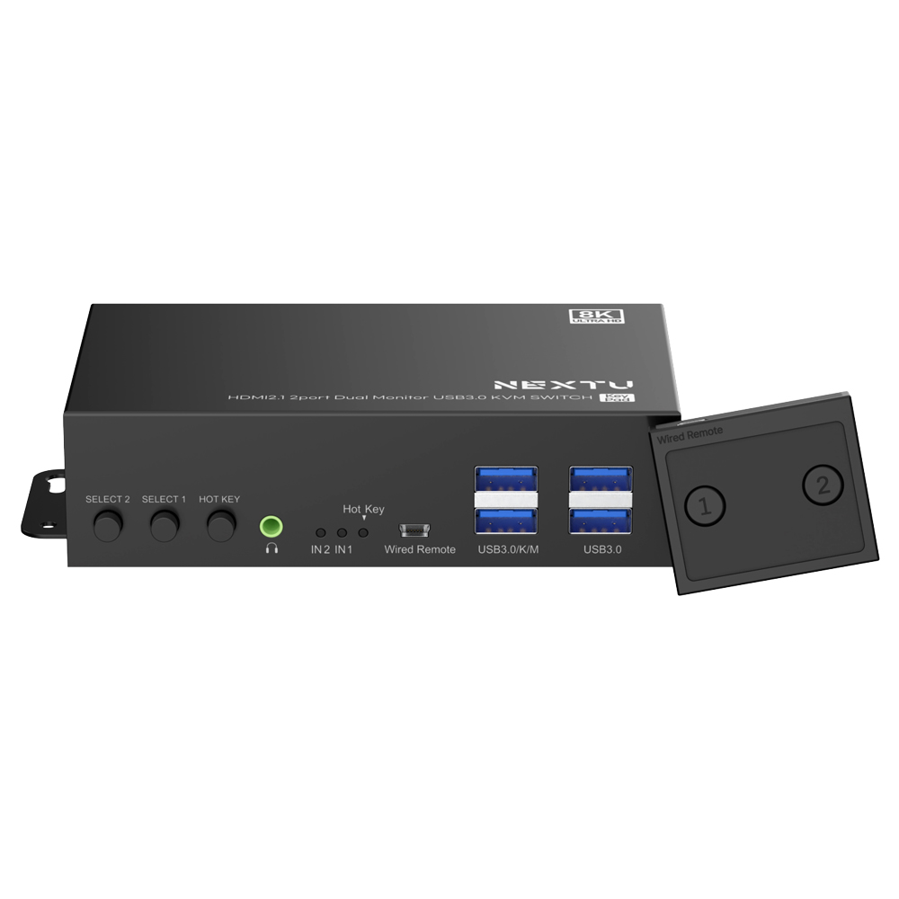 크이센 8K HDMI DUAL KVM스위치 - 상품 이미지