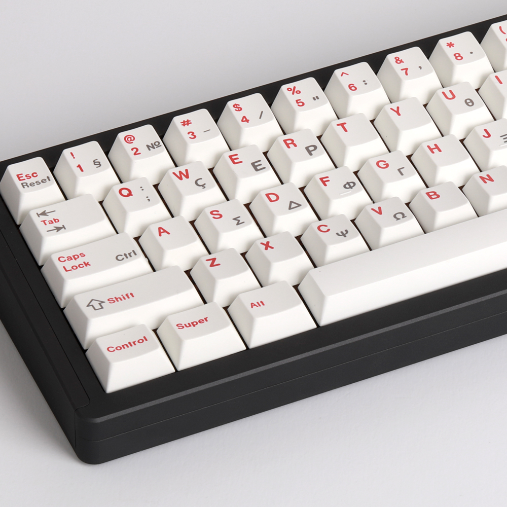 Soulcat 고함량 PBT 염료승화 영문 키캡 138키 커스텀키보드 교체용 (레드 그리스) - 상품 이미지