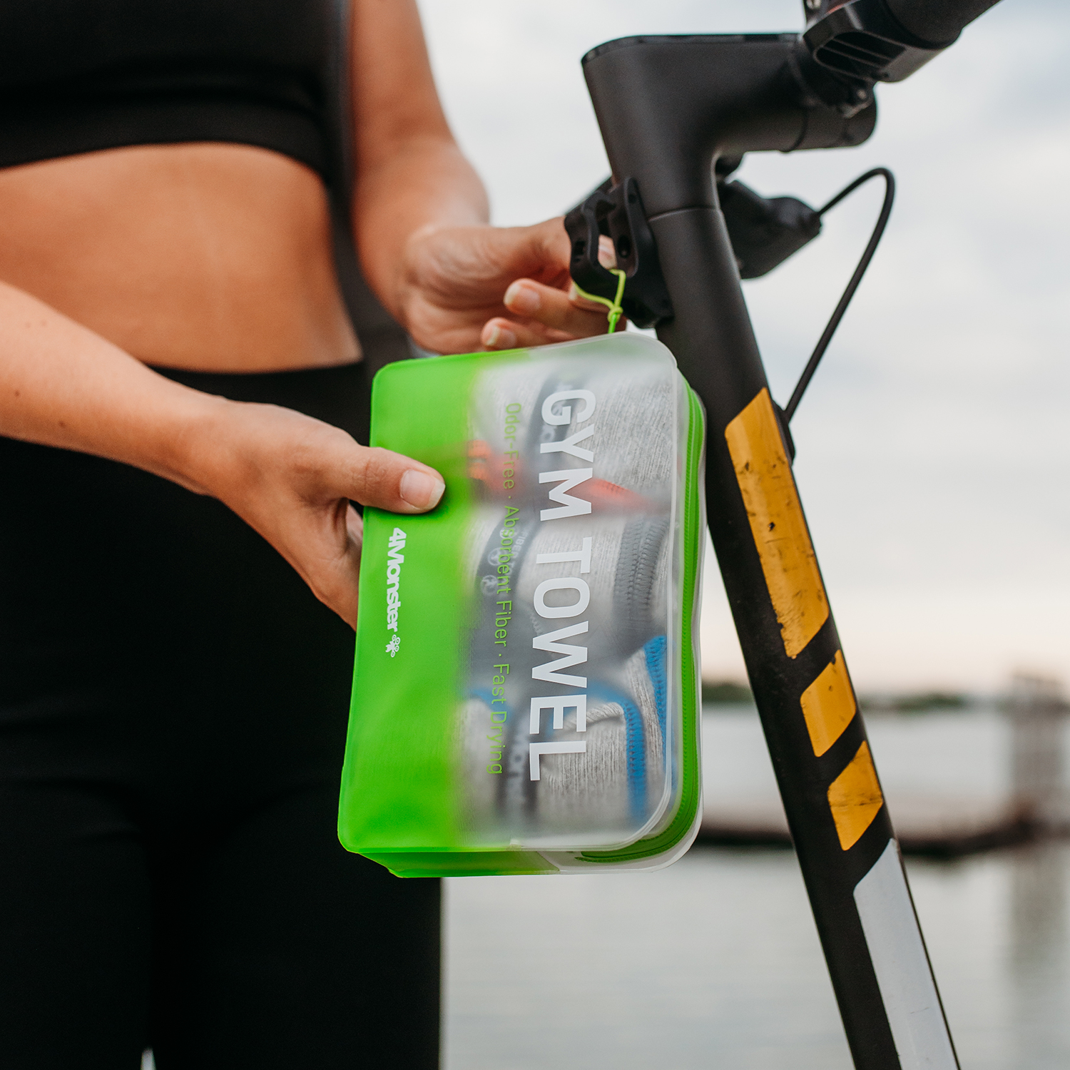 짐타월 스포츠 운동 레저 다용도 케이스포함 3개입 습식타올 세트