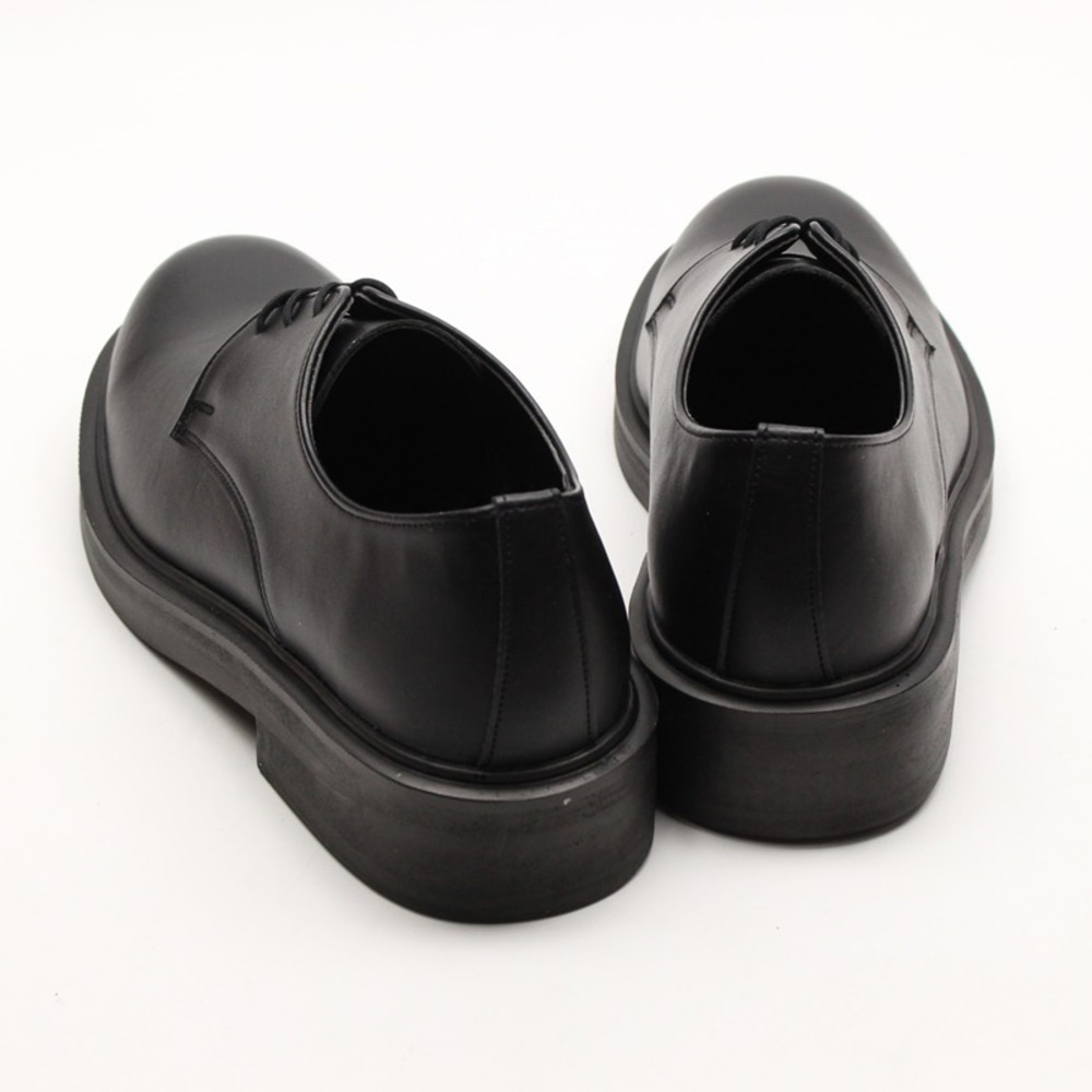 남자 5cm 키높이 편한 캐주얼 정장 구두 블랙 250-280 - 상세 이미지 4