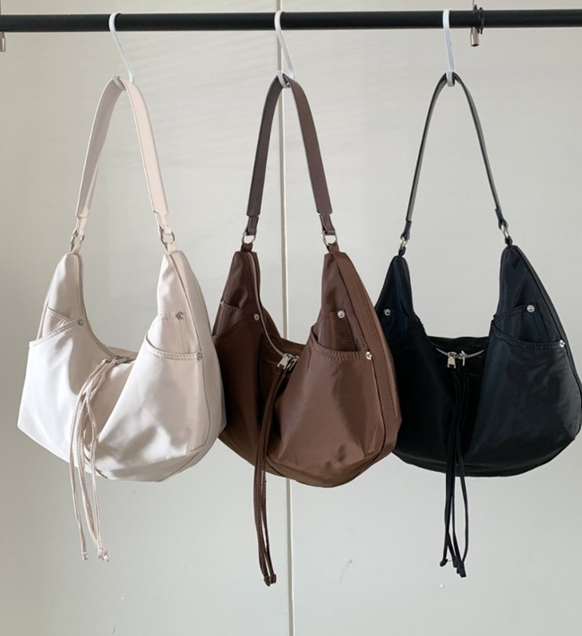 가벼운 보부상 천 가방 나일론 방수 빅 쇼퍼 숄더백